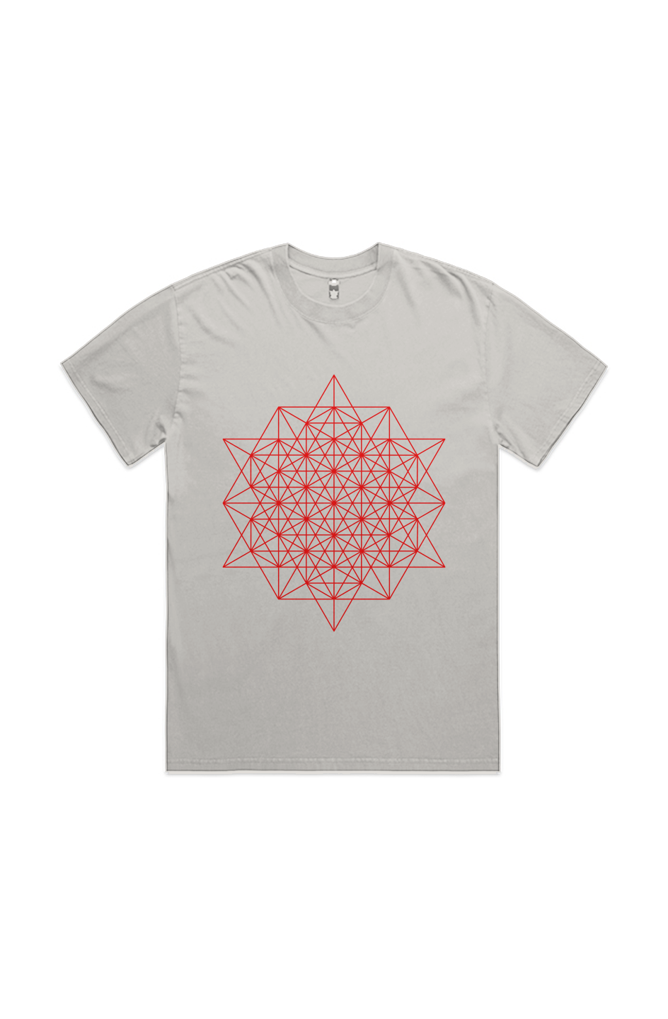 RED SACRED GEO HEAVY TEE