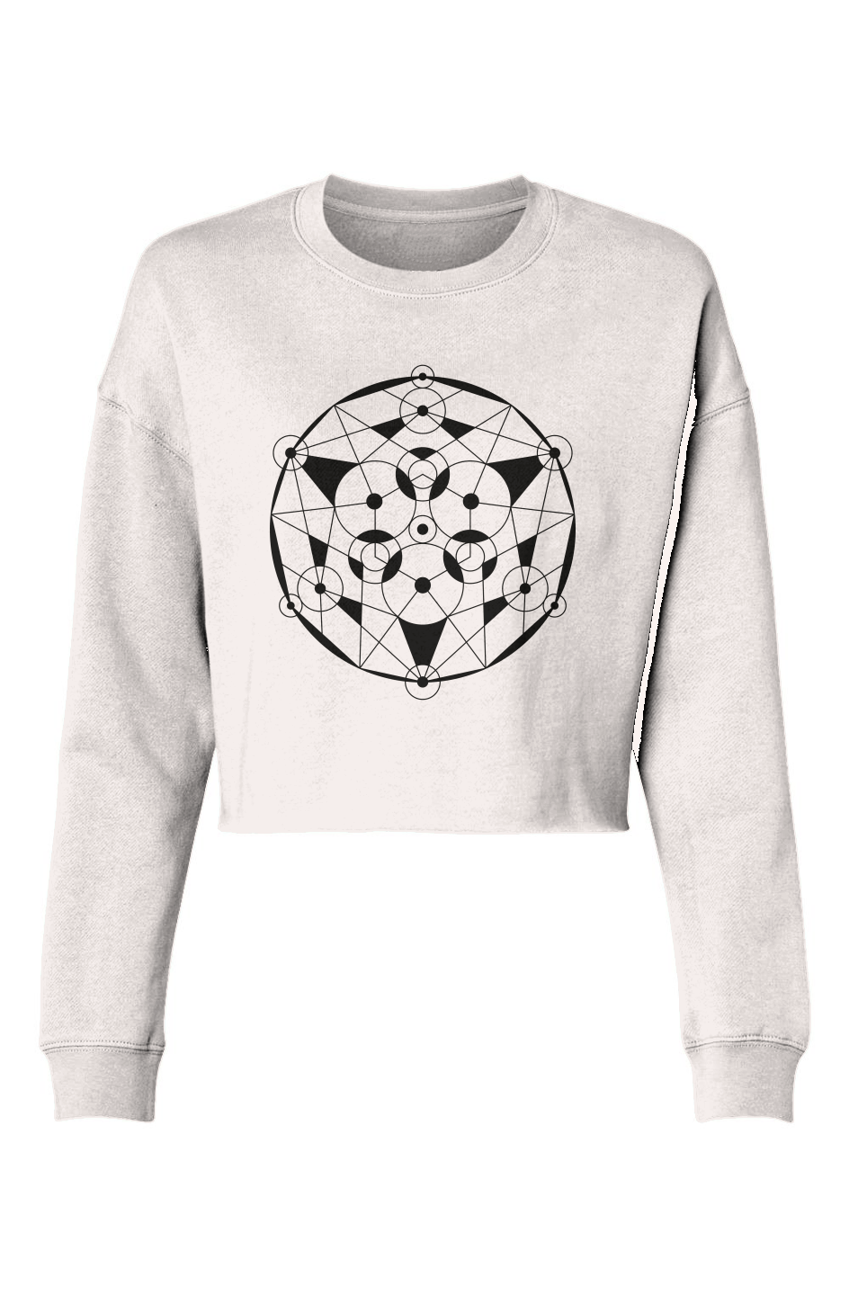 Tribal Geo Lightweight Cropped Crew