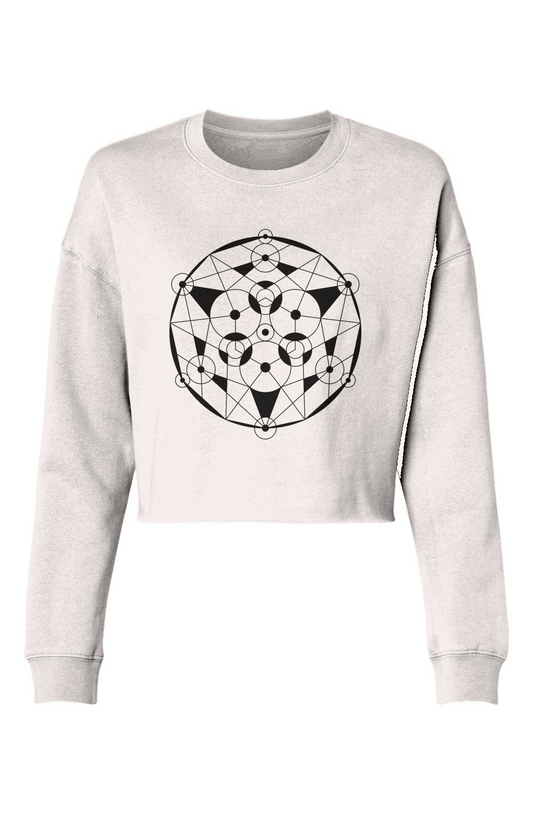 Tribal Geo Lightweight Cropped Crew