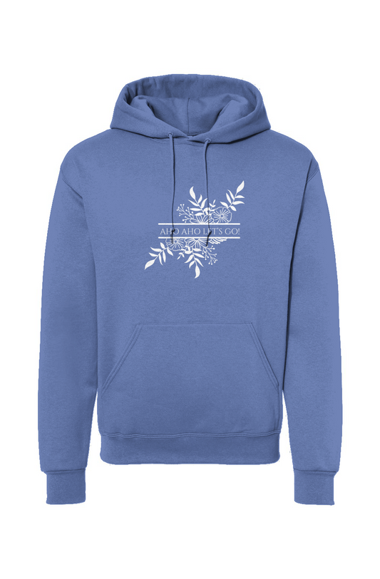 AHO AHO LET'S GO HOODED SWEATSHIRT PERIWINKLE