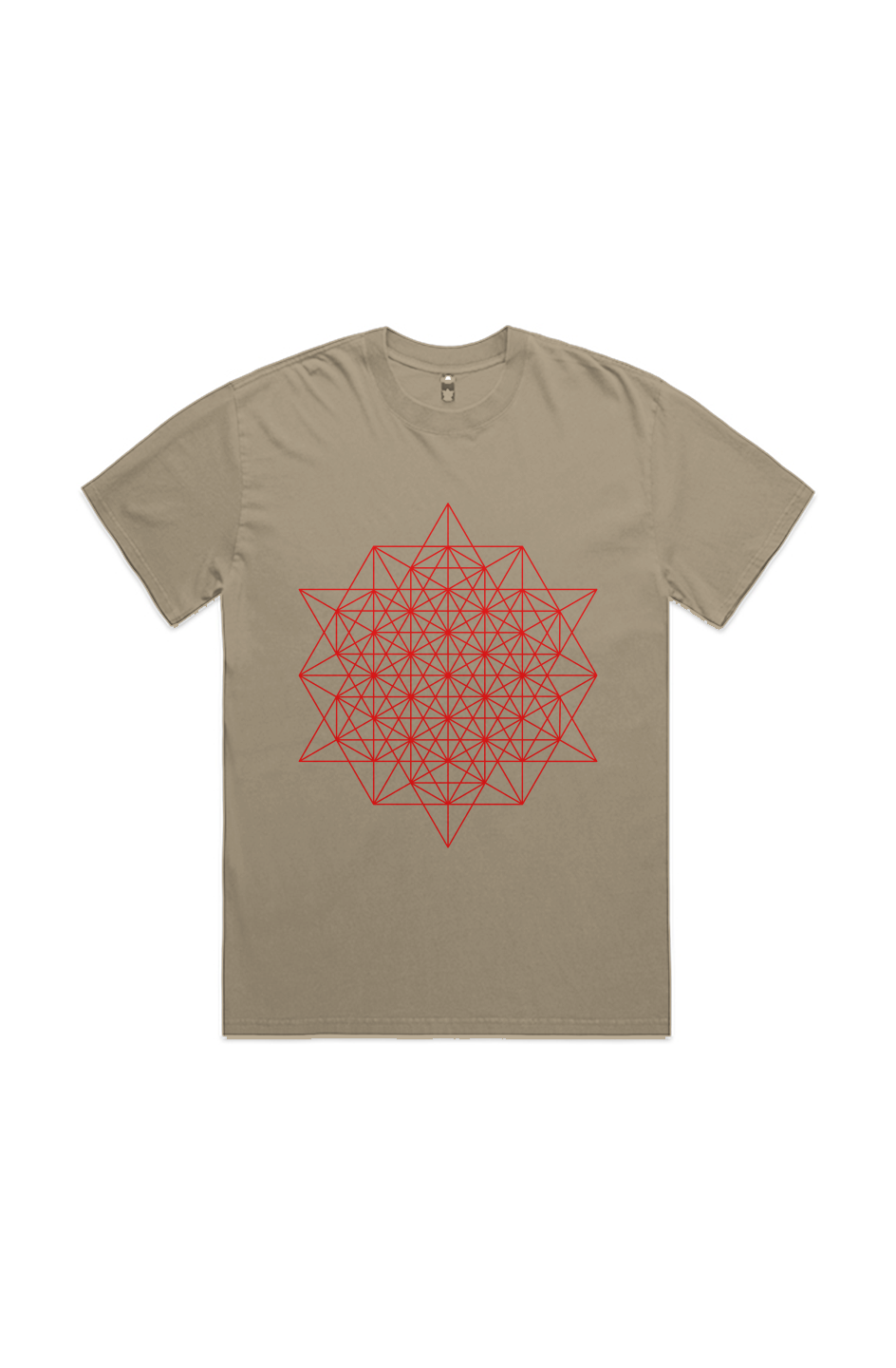 RED SACRED GEO HEAVY TEE