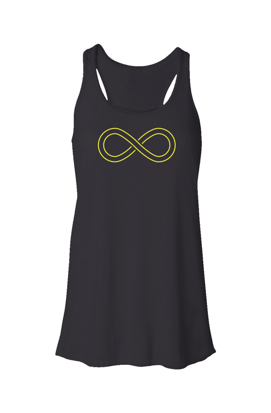 YELLOW INFINITY FLOWY RACERBACK TANK
