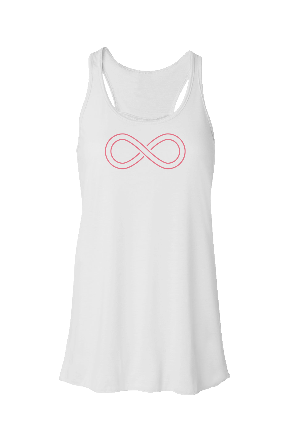 PINK INFINITY FLOWY RACERBACK TANK