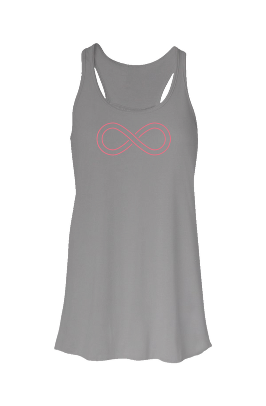 PINK INFINITY FLOWY RACERBACK TANK