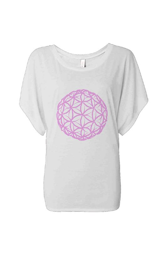 PASSION FLOWY DRAPED TEE