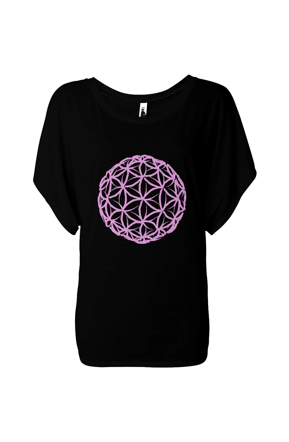 PASSION FLOWY DRAPED TEE
