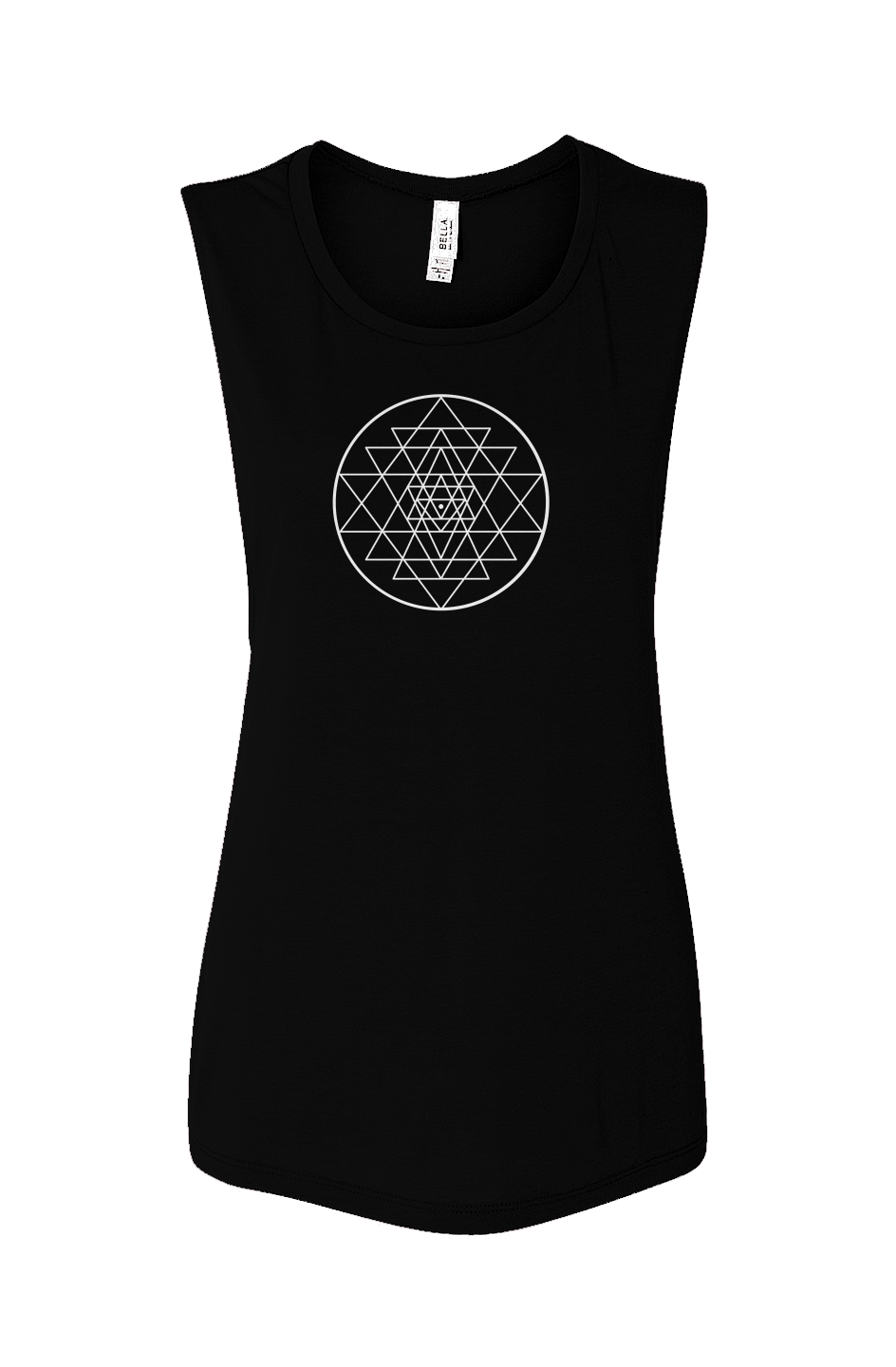 REFLECTIONS FLOWY SCOOP MUSCLE TANK