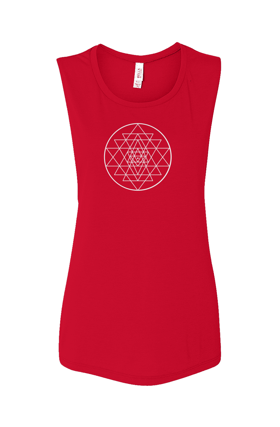 REFLECTIONS FLOWY SCOOP MUSCLE TANK