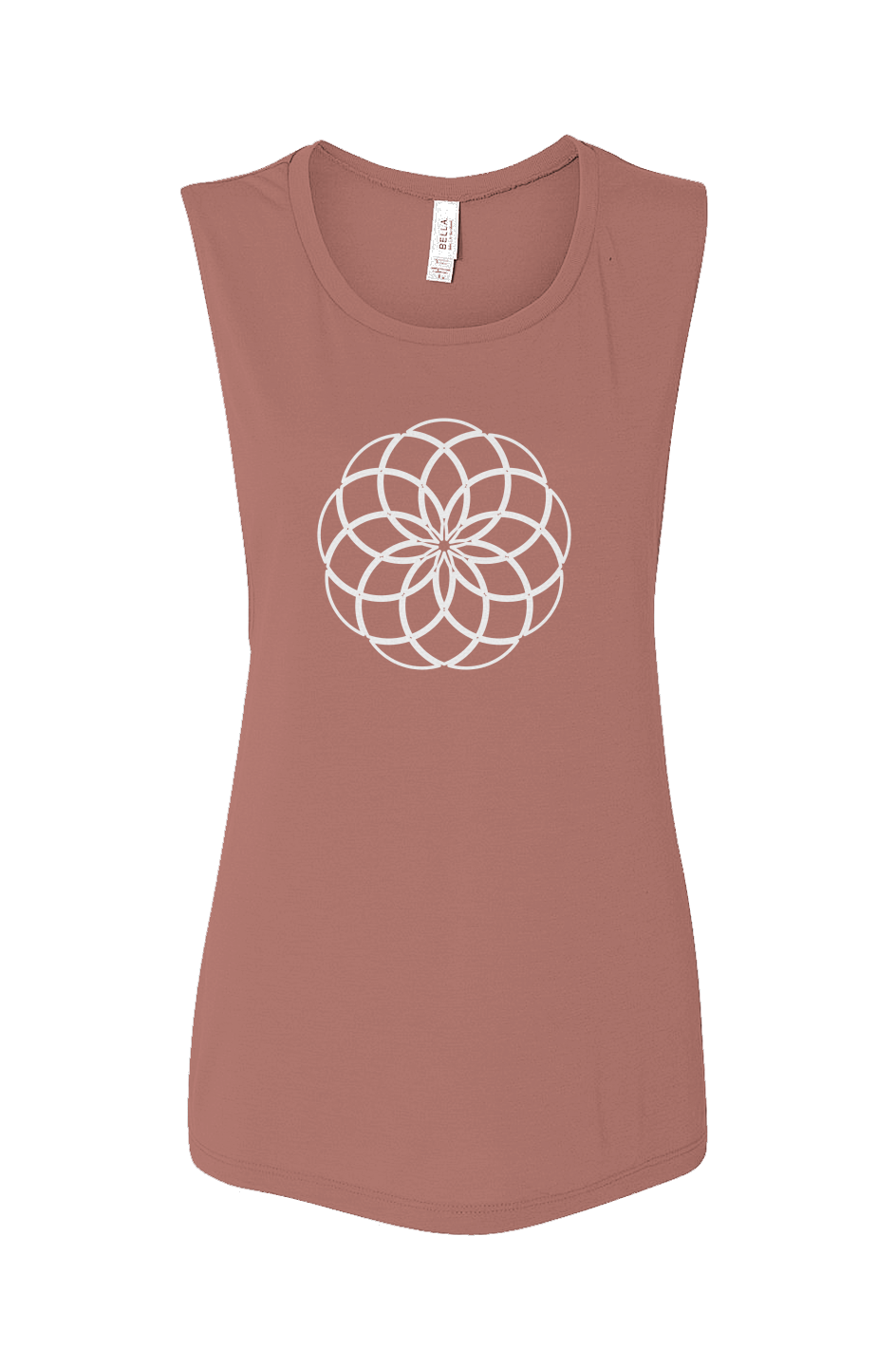 BLISSFUL MOMENTS FLOWY SCOOP MUSCLE TANK