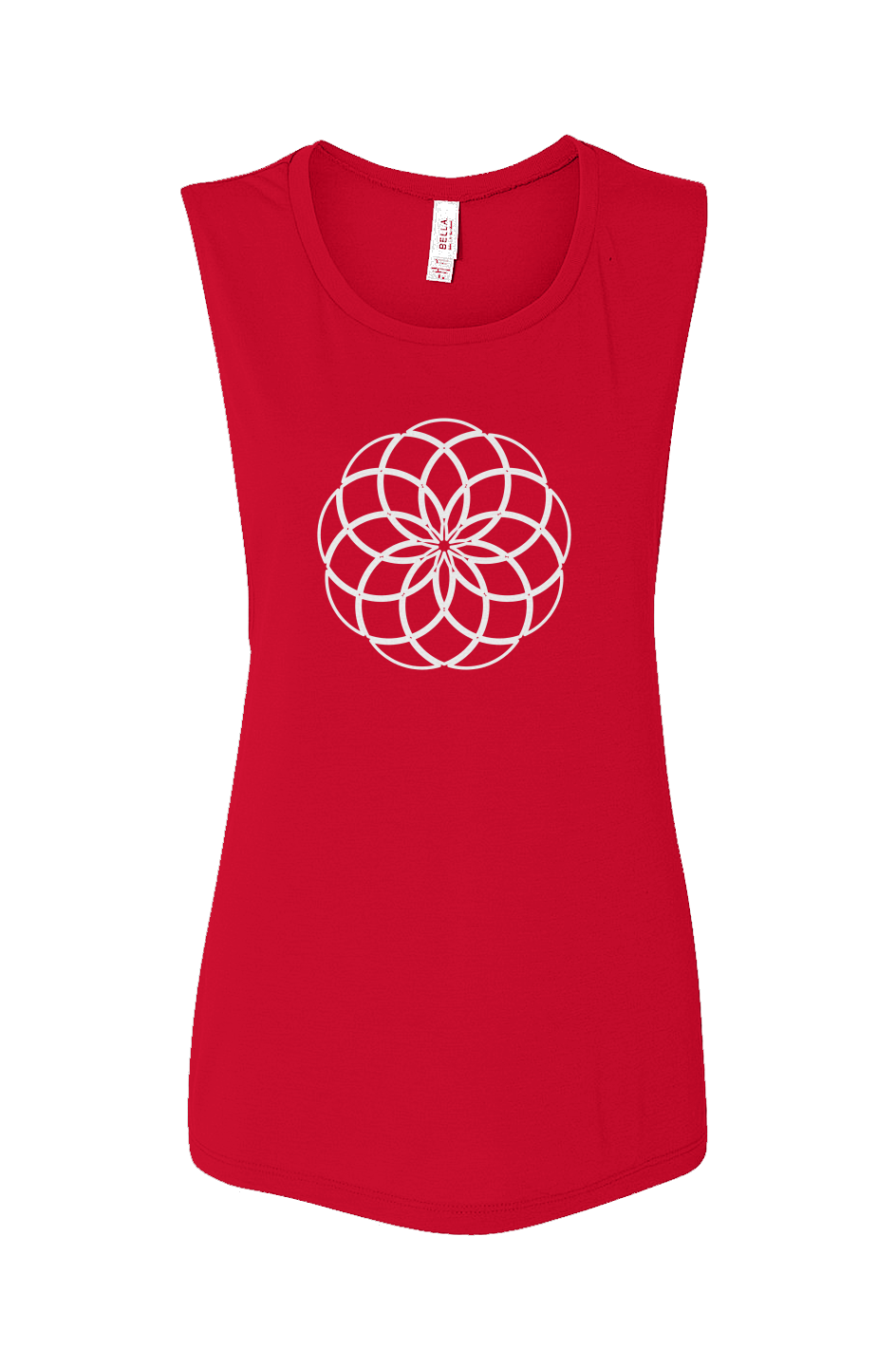BLISSFUL MOMENTS FLOWY SCOOP MUSCLE TANK