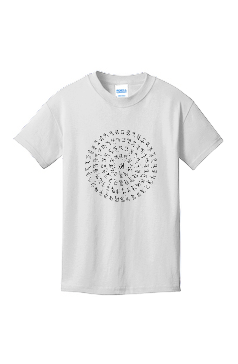 BEAUTIFUL NAMES OF ALLAH YOUTH TEE PASTELS